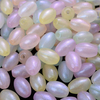 Glitter Acrylic Spacer Beads