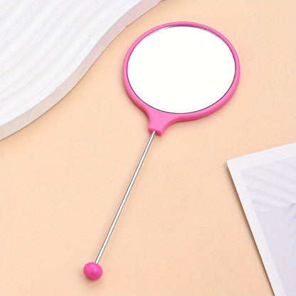 Beaded Handheld Makeup Mirror