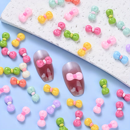 Resin Bow Flatback Decorative Beads