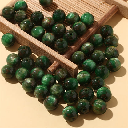 Starry Sky Round Resin Beads