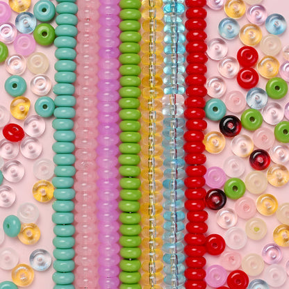 Flat Round Glass Beads