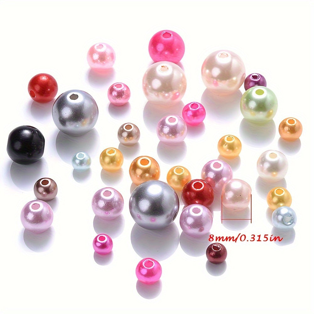 Multicolor ABS Round Beads