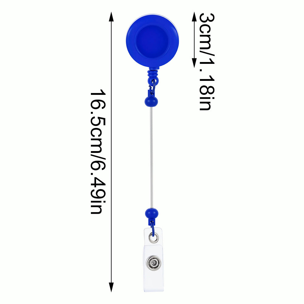 Beadable Retractable Badge Reel Clips