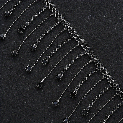 Rhinestone Tassel Chain