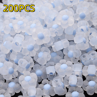 200pcs 13mm Matte Acrylic Sunflower Beads