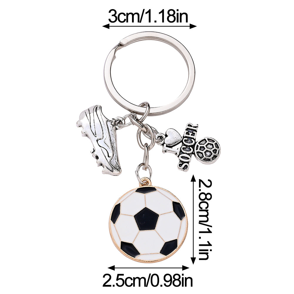 2026 Soccer Fan Enamel Keychain