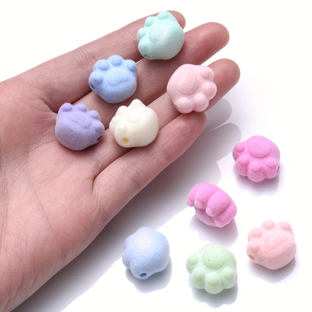 10PCS Multicolor Cat's Claw Acrylic Bead Set