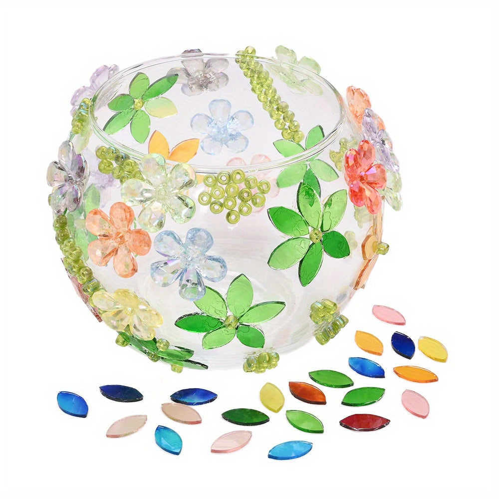 Multicolor Irregular Glass Beads