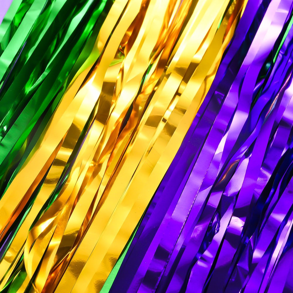 Mardi Gras Metallic Fringe Party Decorations