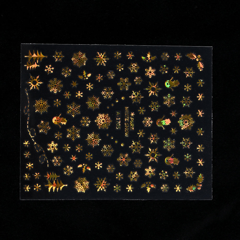 Gold Pattern Manicure Stickers