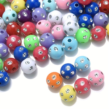Mixed Acrylic Round Beads