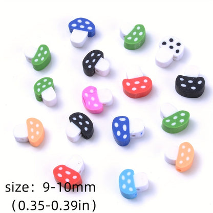 30PCS 9–10mm Multicolor Soft Clay Spacer Bead Set