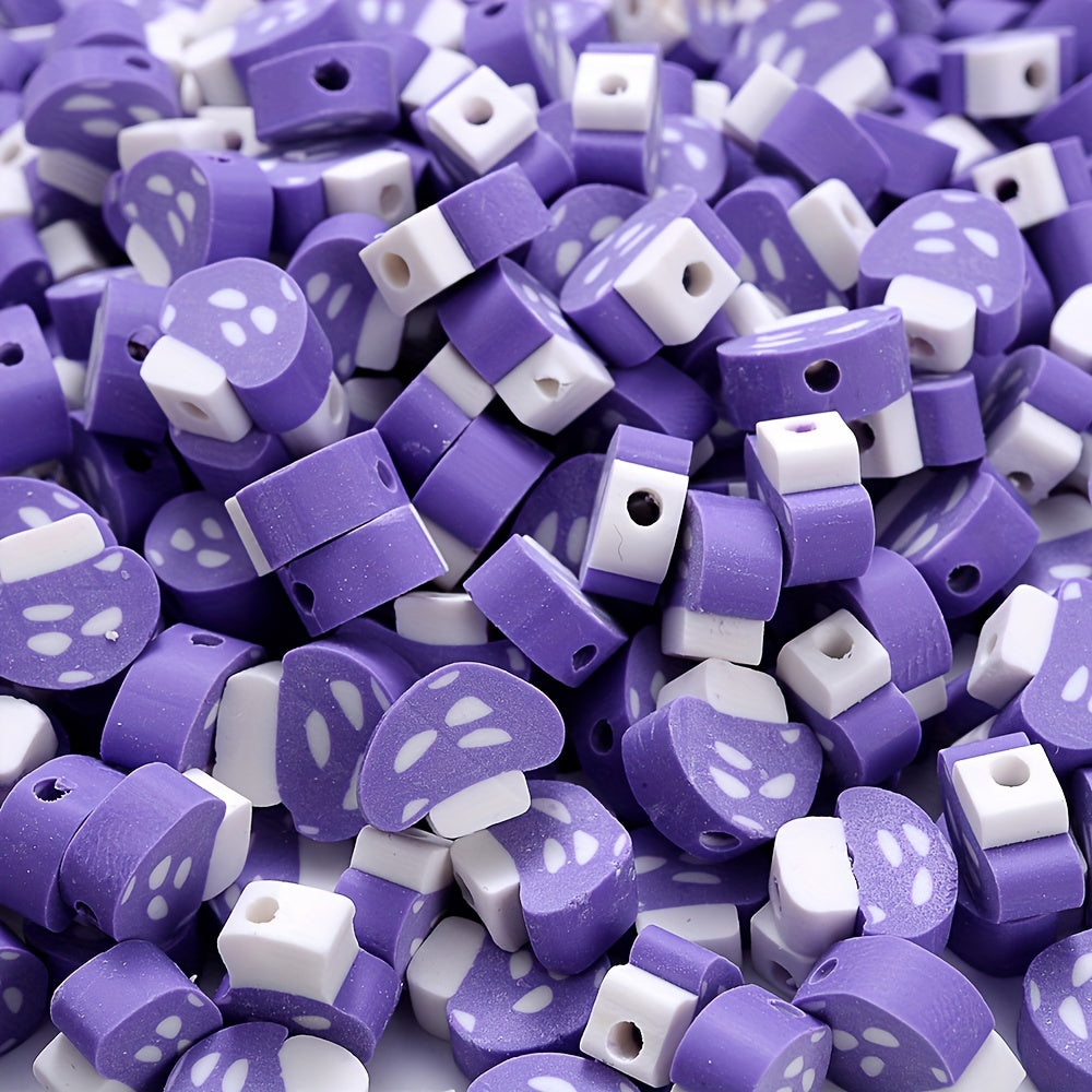 30PCS 9–10mm Multicolor Soft Clay Spacer Bead Set