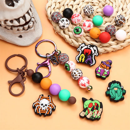 72-Piece Halloween Silicone Bead Set
