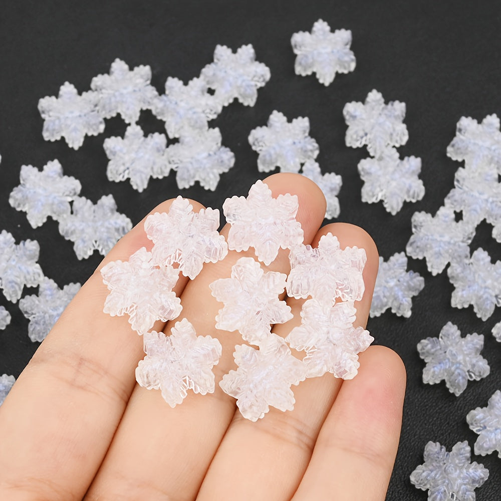 Ice Snowflake Acrylic Beads