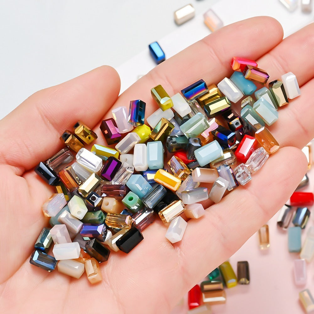 Shimmering Iridescent Crystal Beads