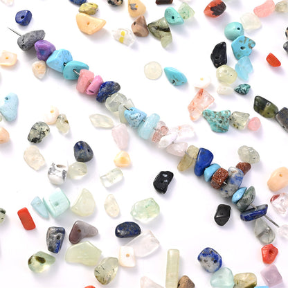 500-Piece 5-8 mm Mixed Irregular Natural Stone Chip Beads