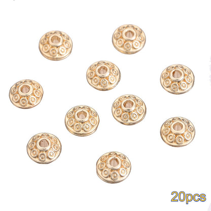 20PCS Gold Alloy Multi-Shape Spacer Bead Set