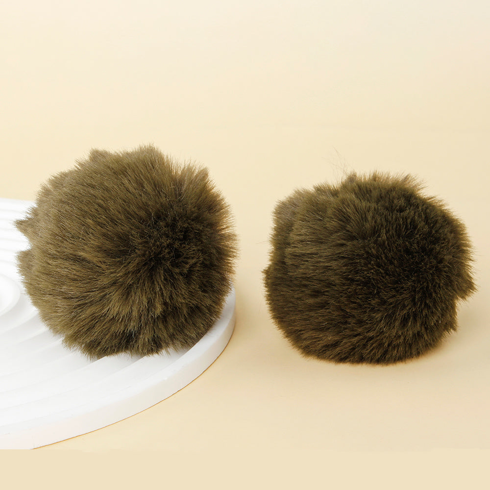 Fashion Multicolored Faux Rabbit Fur Plush Balls