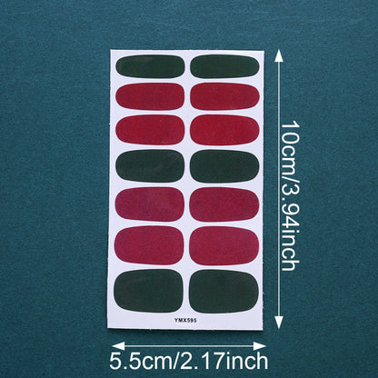 1 Sheet Christmas Nail Wrap Stickers