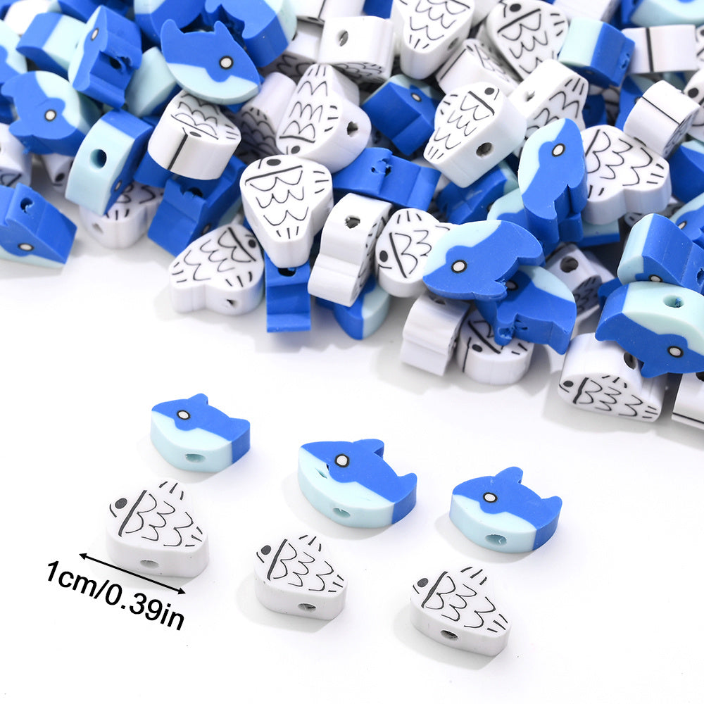Shark Polymer Clay Beads