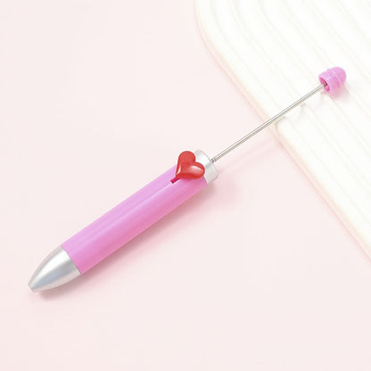 155x14 mm Creative Plastic Beaded Ballpoint Pen
