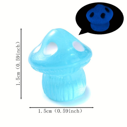 Luminous Resin Mushroom Beads