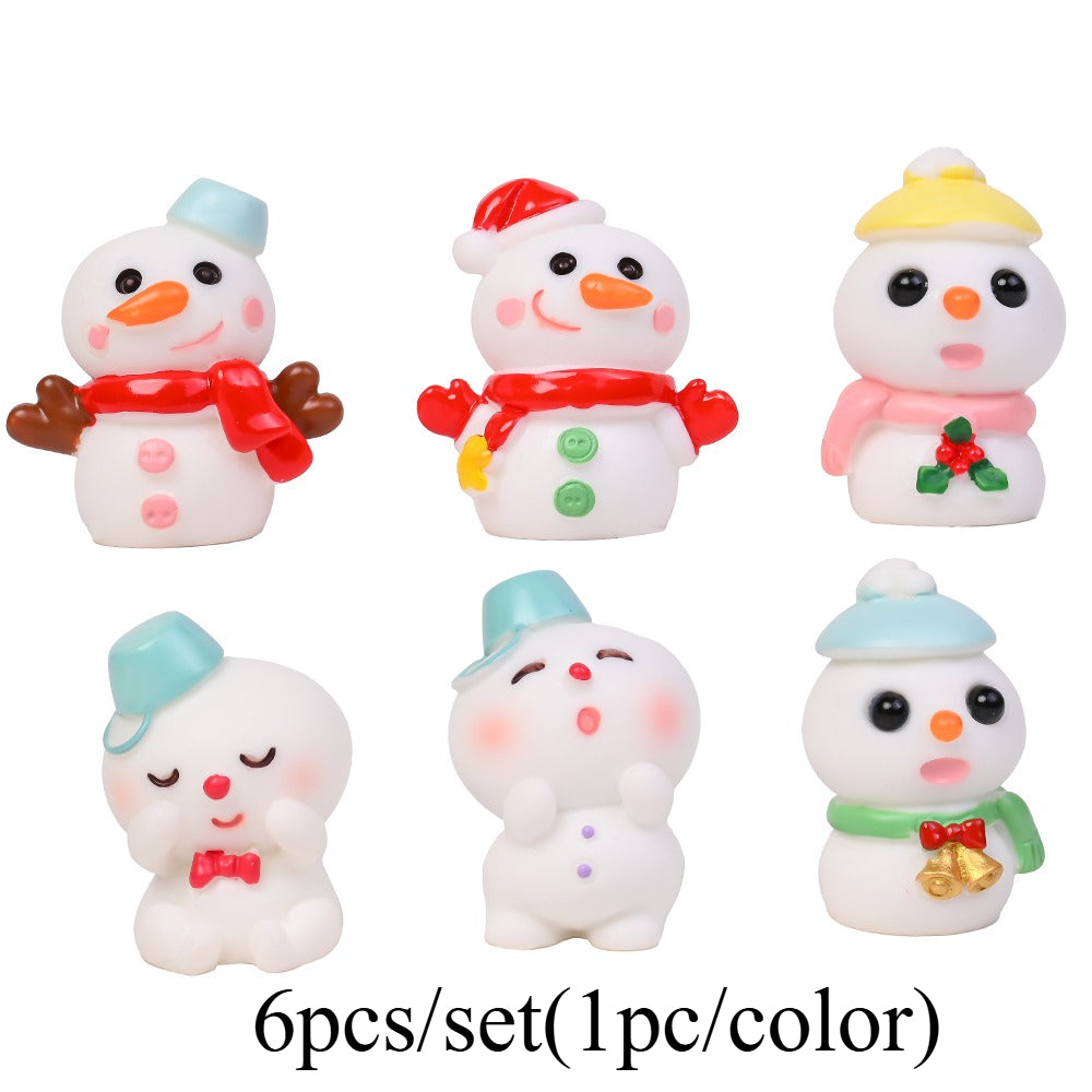 Christmas Snowman Mini Decorative Statues