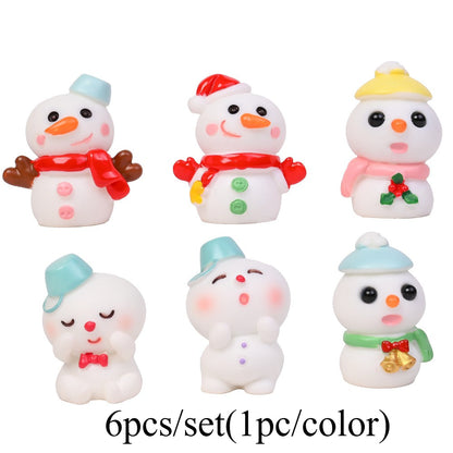 Christmas Snowman Mini Decorative Statues