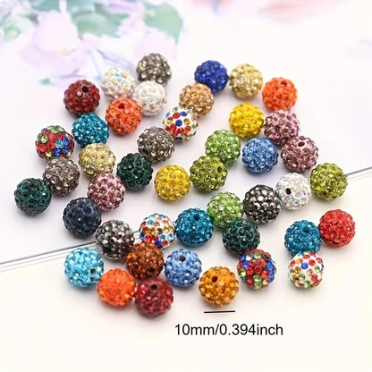 Rhinestone Spacer Beads Set