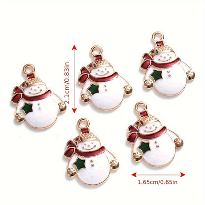 Mixed Metal Christmas Pendants