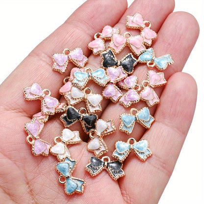 Bow-Tie Enamel Metal Charms