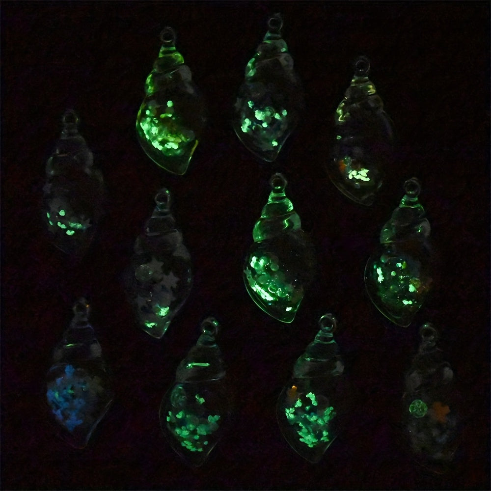 Luminous Transparent Resin Pendants
