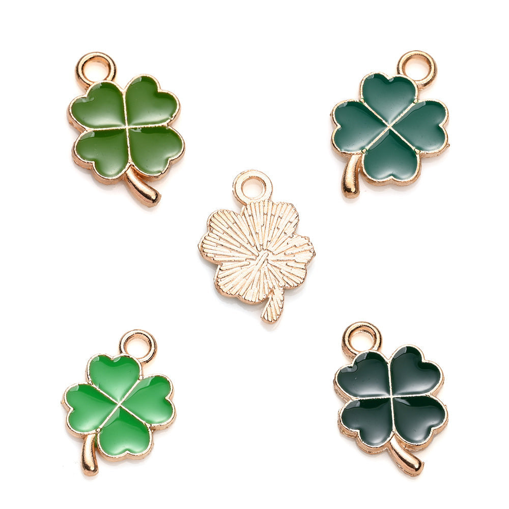 Lucky Four-Leaf Clover Alloy Pendants