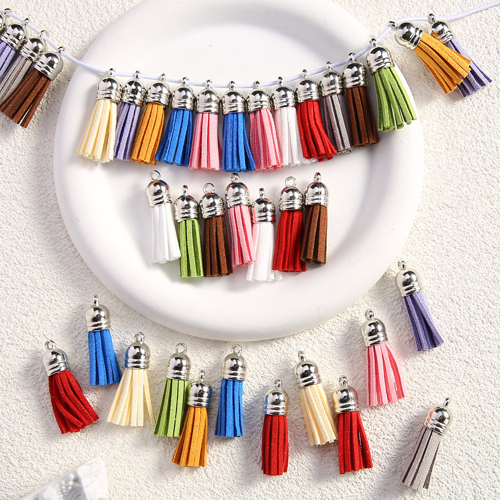 Colorful Polyester Tassel Pendants