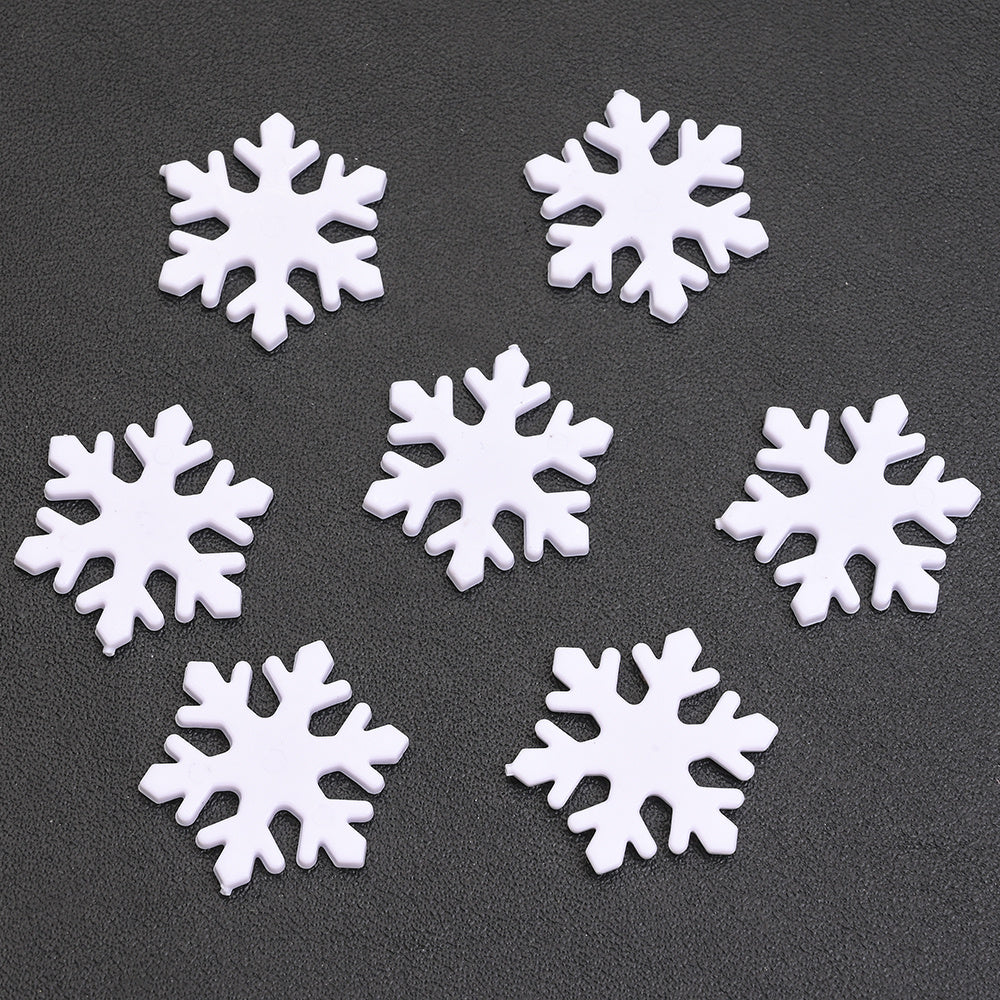 Plastic Snowflake Ornaments