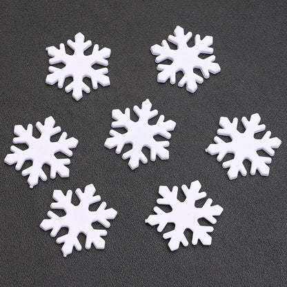 Plastic Snowflake Ornaments