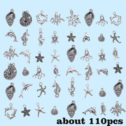 Marine Animal Metal Pendant Charms