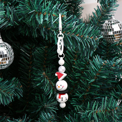Vibrant Snowman Wooden Beads