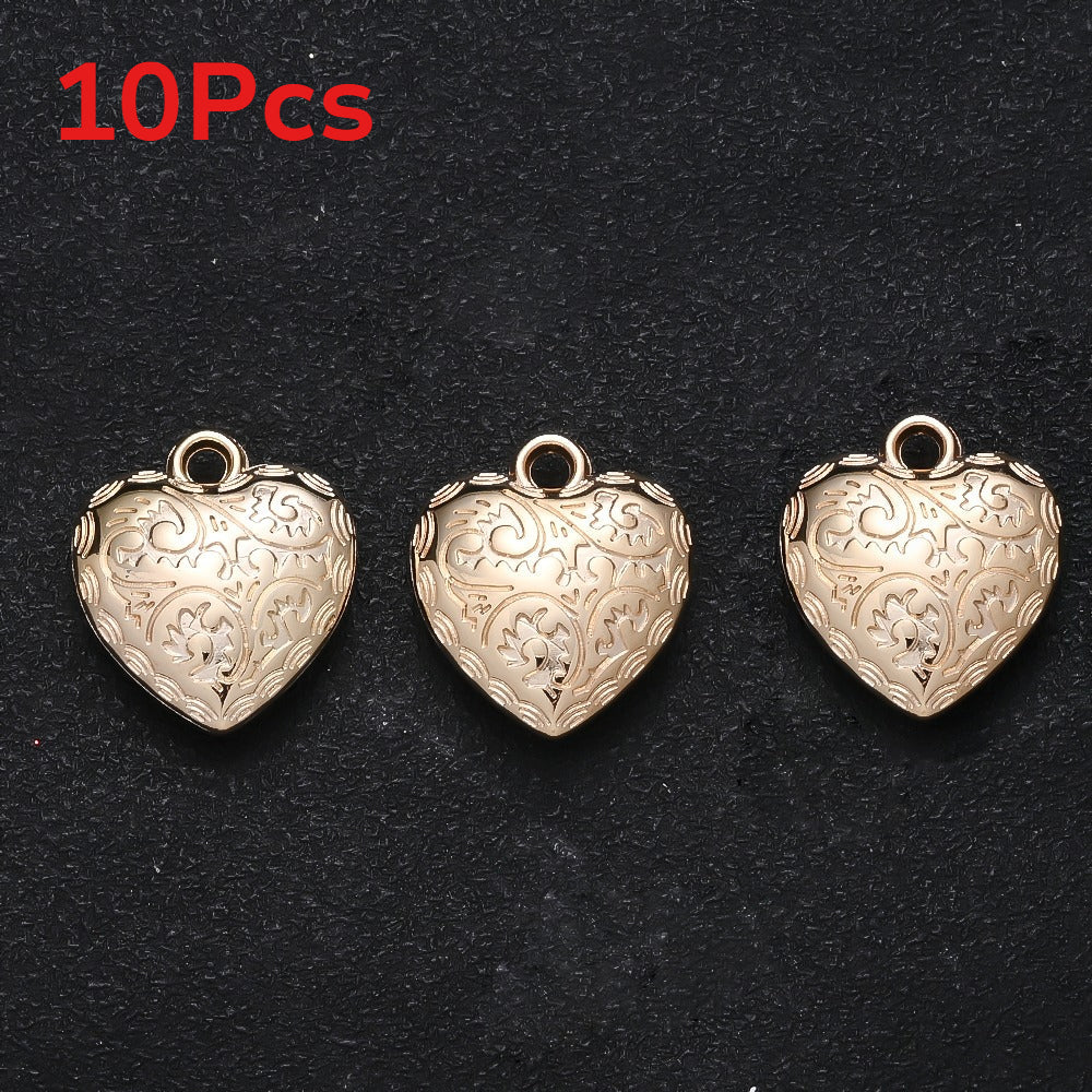 10PCS Gold & Silver CCB Love Pendant Set