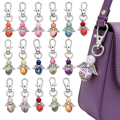 24PCS Random Mix Angel Mini Keychain Set