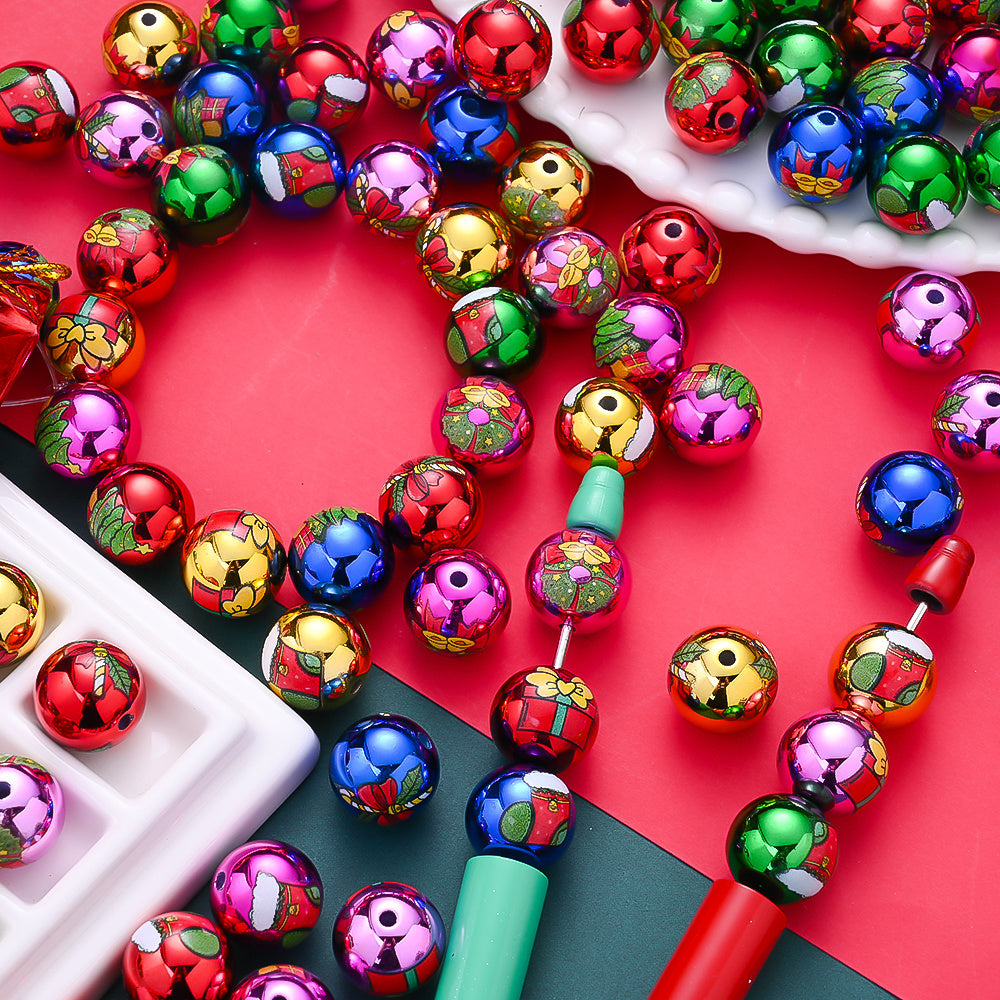 Acrylic Christmas Gift Box & Bell Beads
