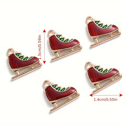 Mixed Metal Christmas Pendants