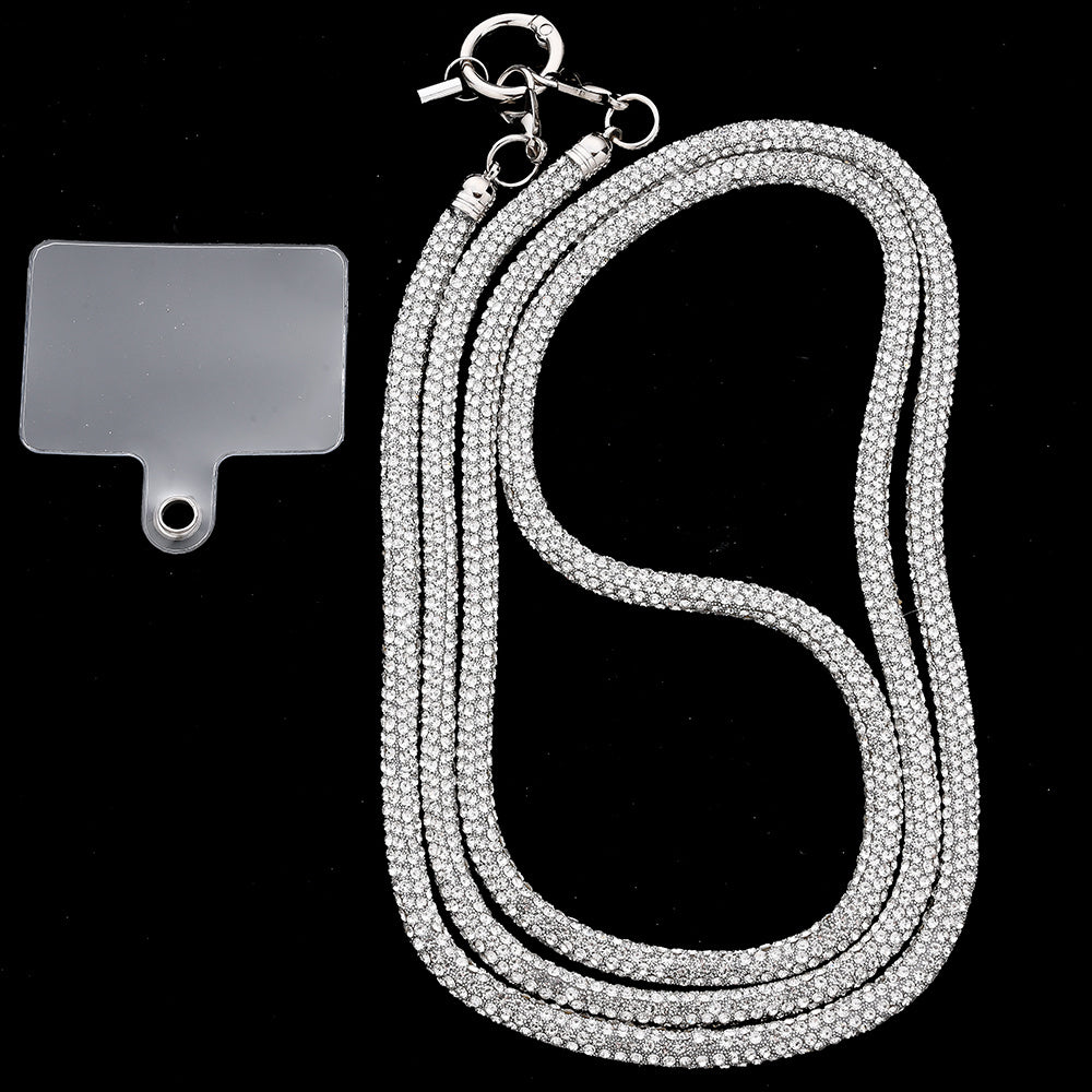 1PC 70cm Rhinestone Detachable Phone Lanyard