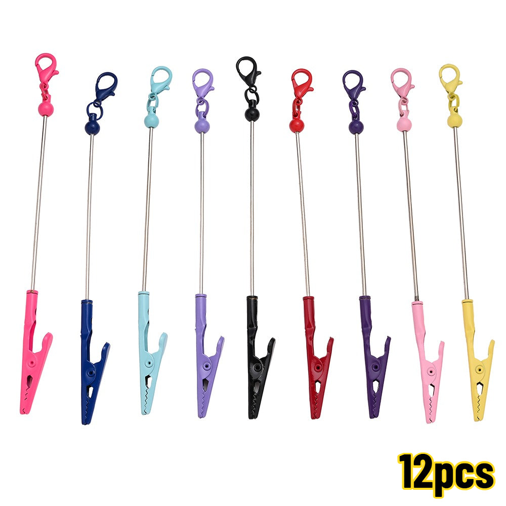 Beaded Card Holder Clips