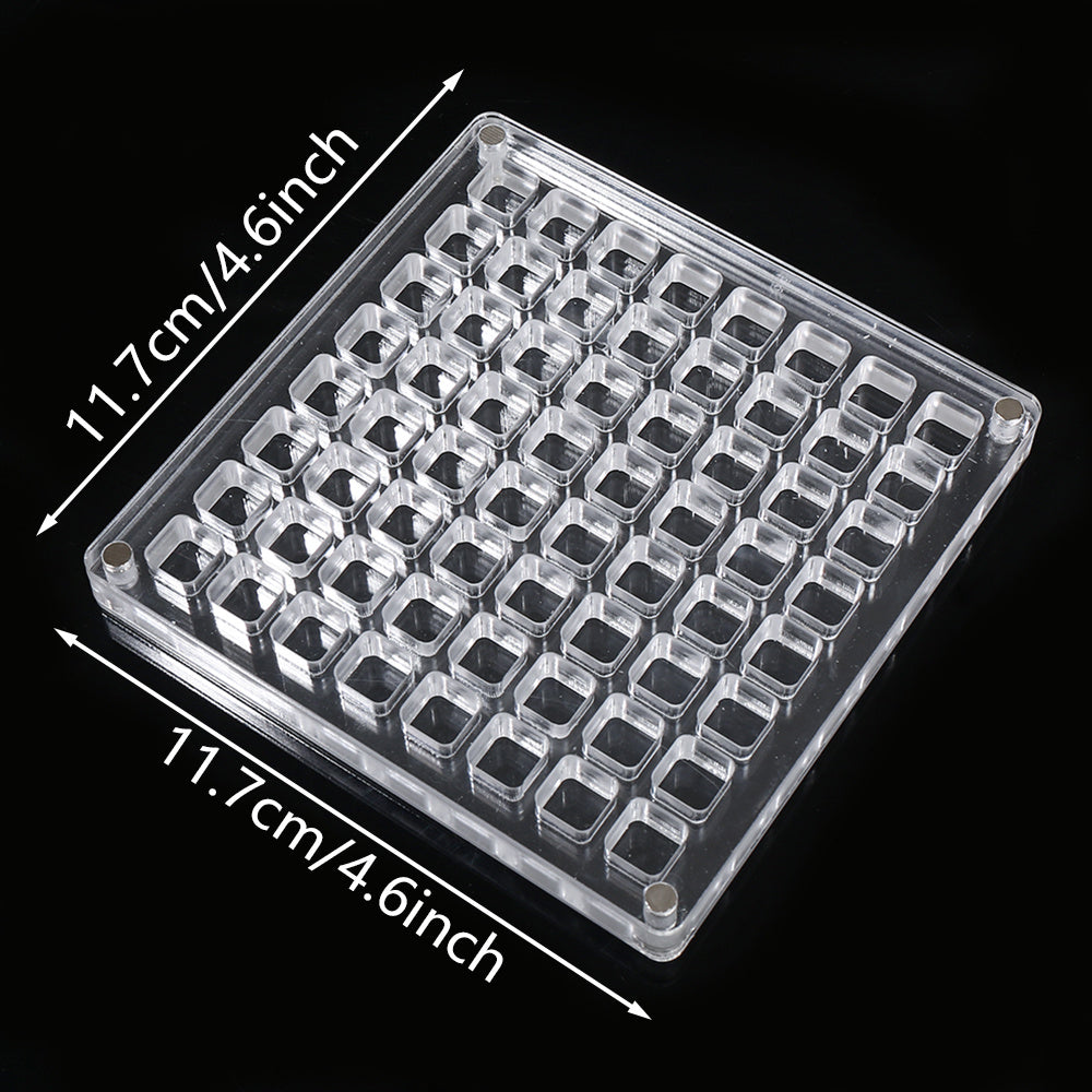 Transparent Multi-Compartment Plastic Display Box