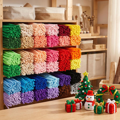 Mixed Color Fuzzy Twist Sticks