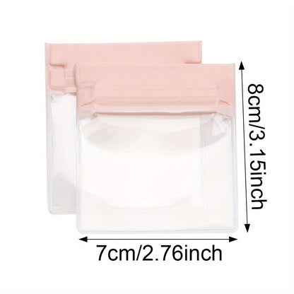 10-Piece Clear Plastic Self-Sealing Jewelry Packaging Bags