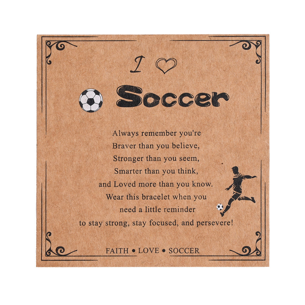 100PCS Football Theme Kraft Paper Card Set