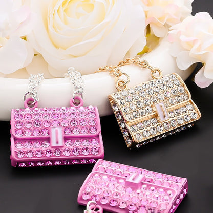 Alloy Rhinestone Bag Charms